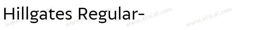 Hillgates Regular字体转换